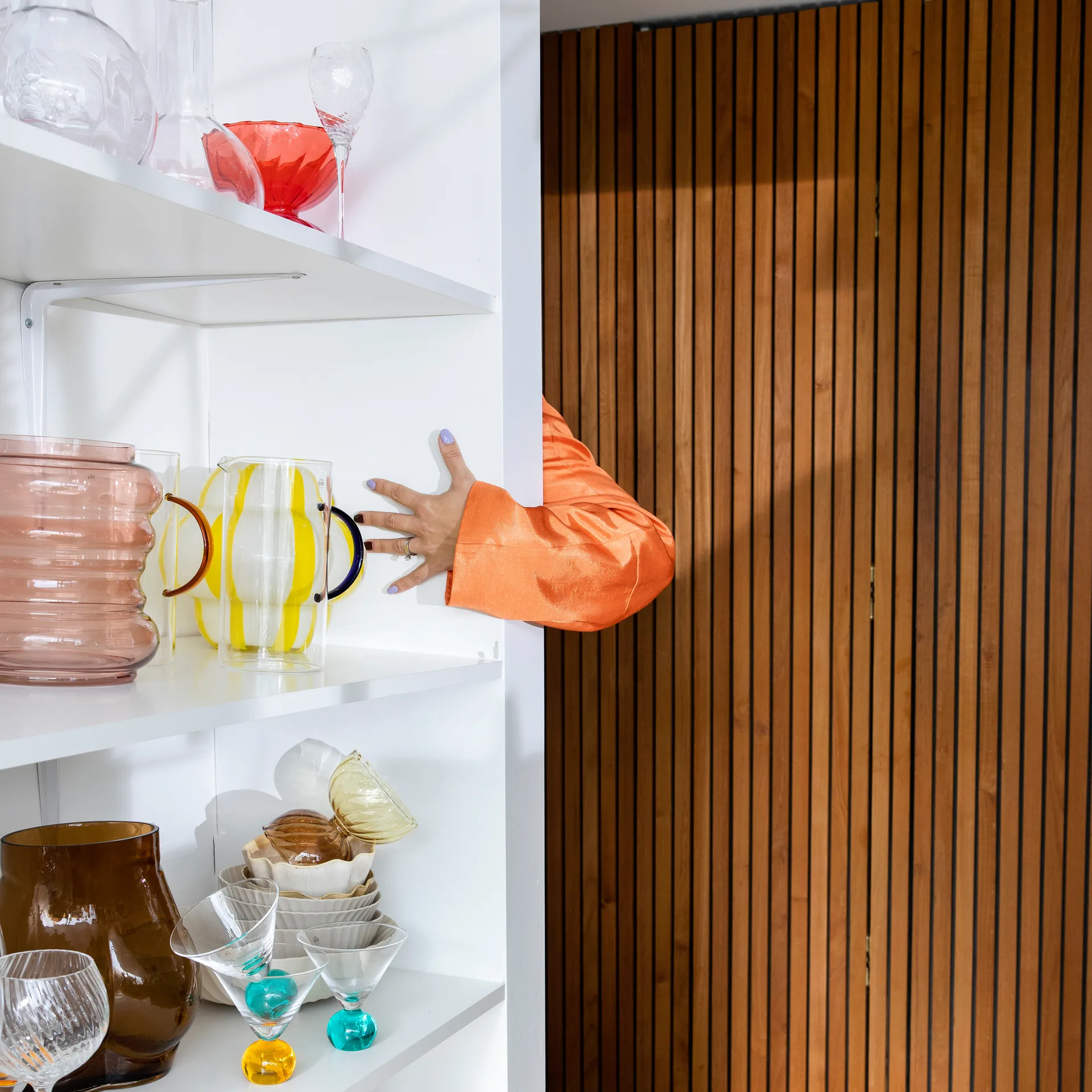 Ciotola Carameli 13 cm, Arancione-beige Byon