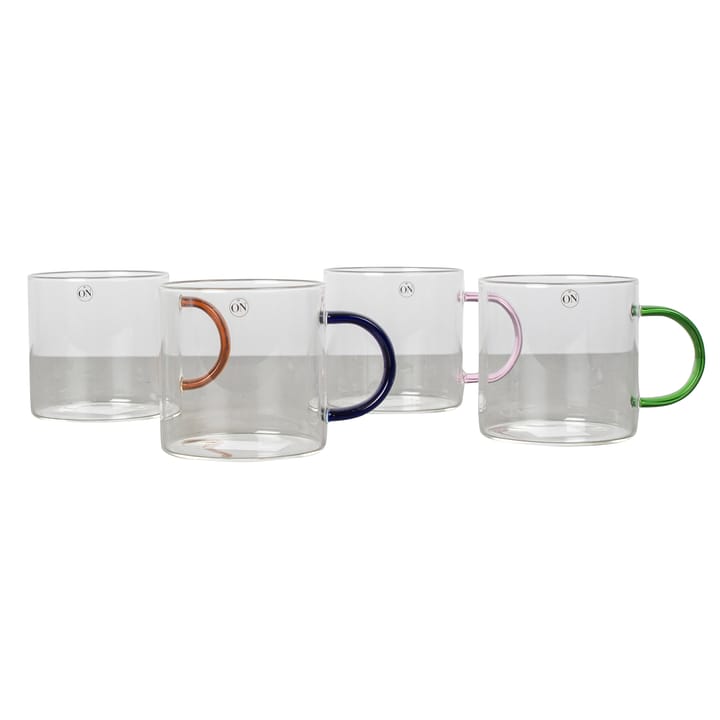 Confezione da 4 tazze Viola, multicolore Byon