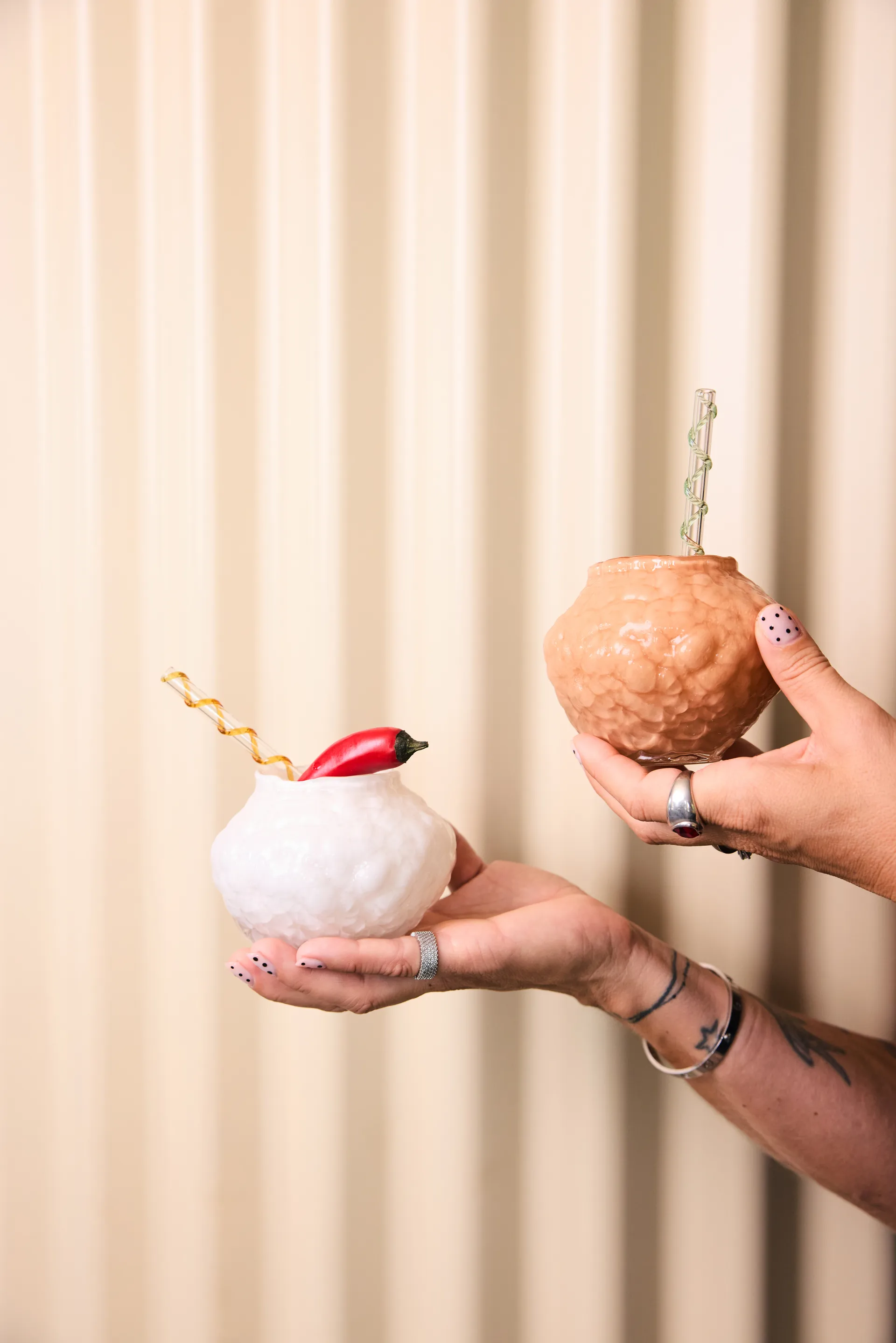 Corallo vaso mini 11x11x8 cm, Avorio Byon