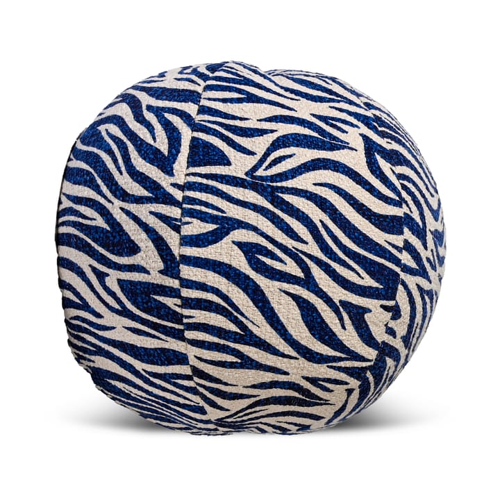 Cuscino Anima Ø35 cm - Zebra-blu - Byon