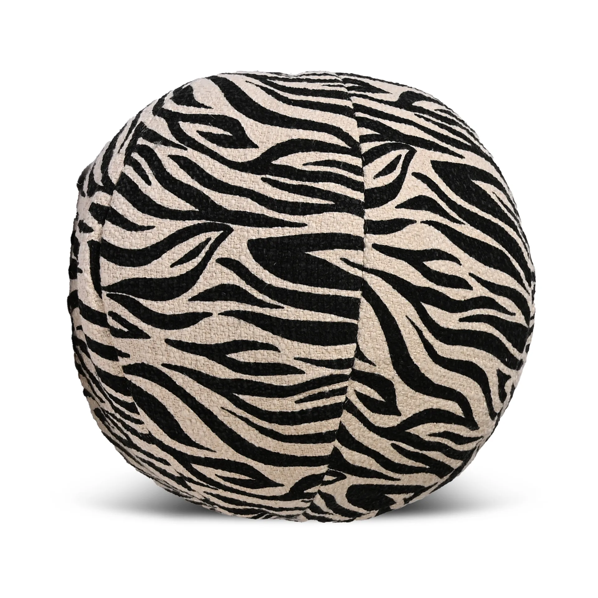 Cuscino Anima Ø35 cm, Zebra-nero Byon