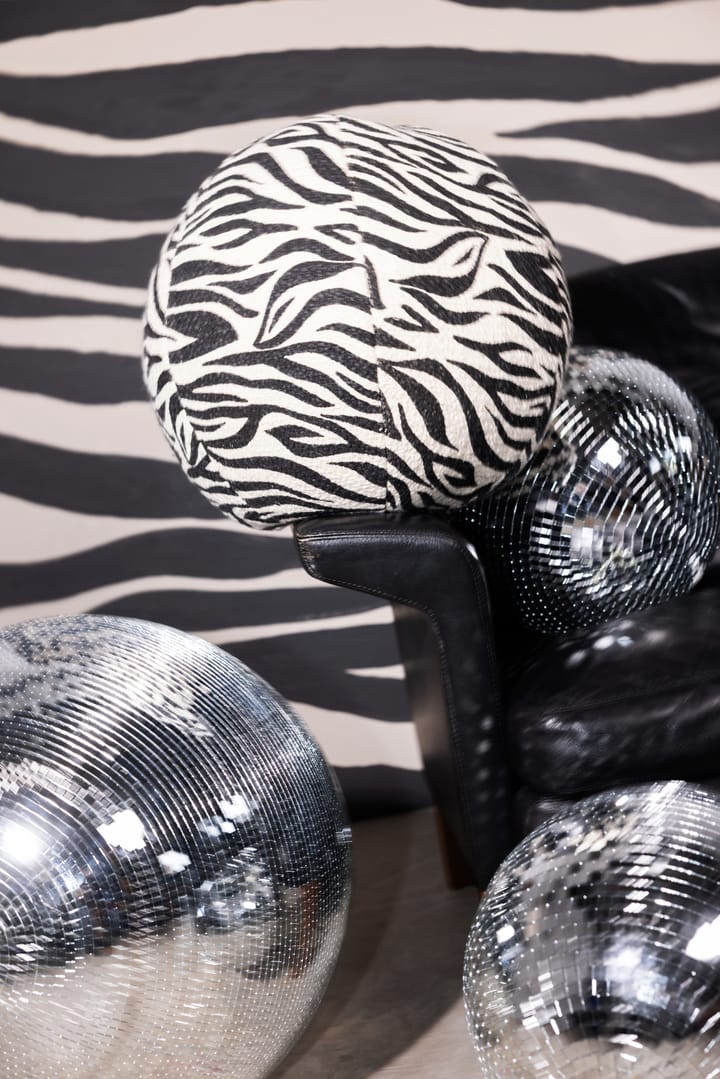 Cuscino Anima Ø35 cm, Zebra-nero Byon