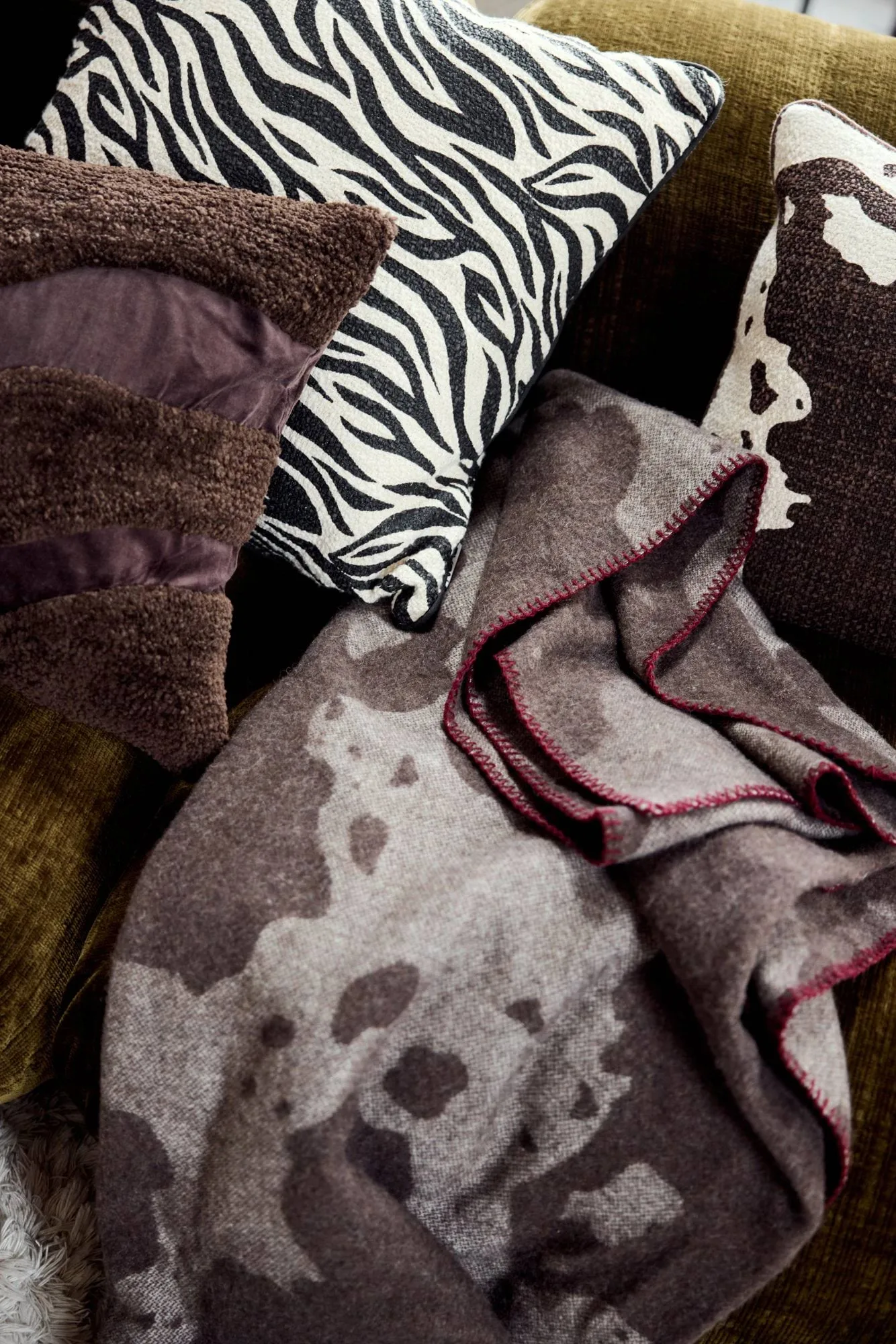 Cuscino Fluffy 50x50 cm, Marrone, 40x60 cm Byon