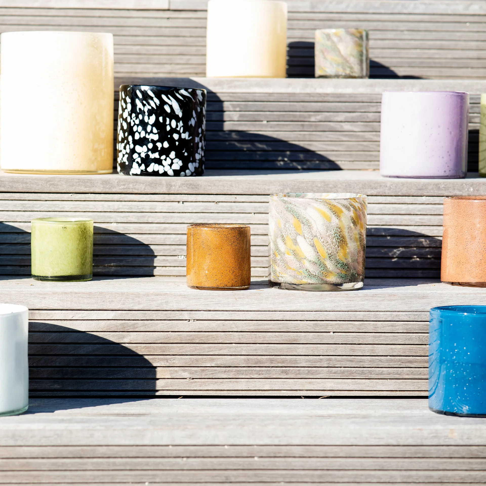 Lanterna Calore XS Ø 10 cm, Multicolore (giallo-verde-rosa) Byon