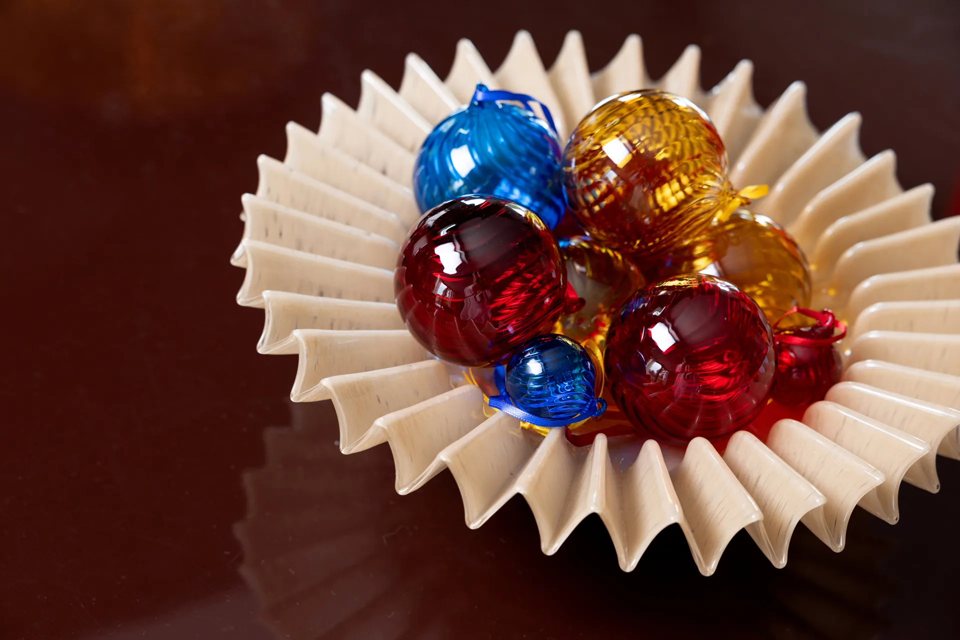 Pallina di Natale Opacity M Ø8 cm confezione da 2, Giallo Byon