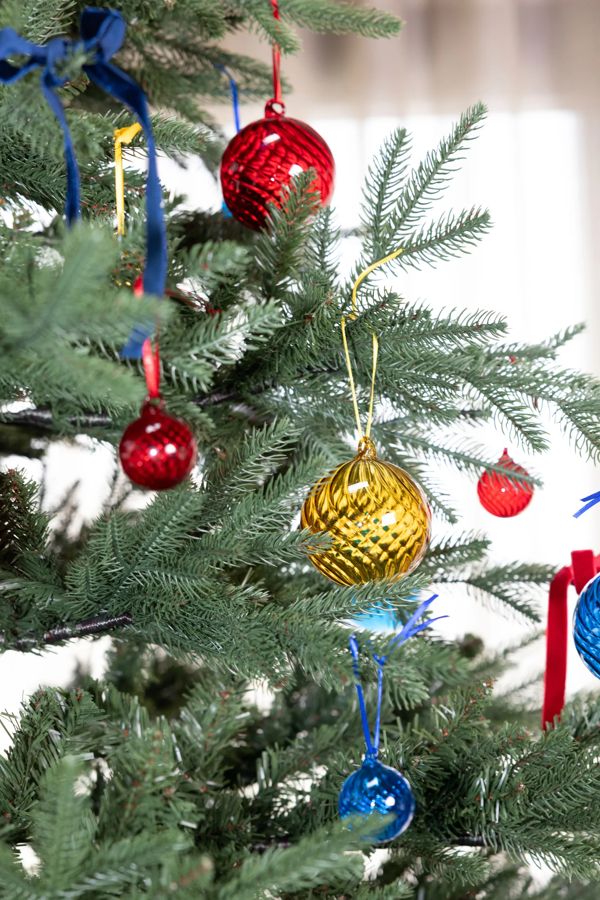 Pallina di Natale Opacity M Ø8 cm confezione da 2, Giallo Byon