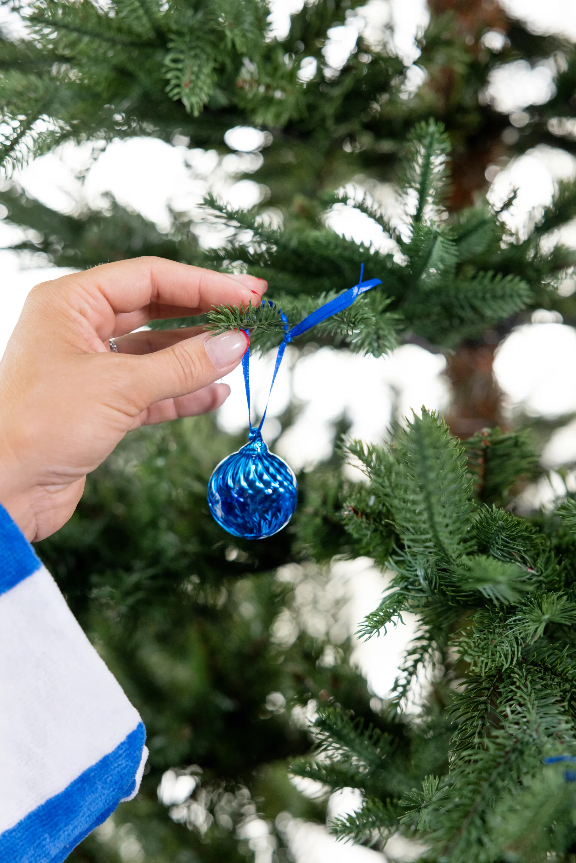 Pallina di Natale Opacity XS Ø4 cm confezione da 4, Blu Byon