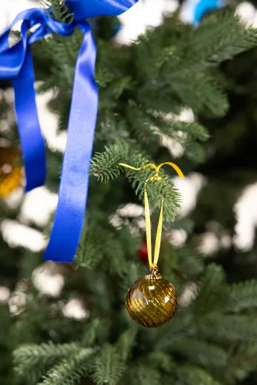 Pallina di Natale Opacity XS Ø4 cm confezione da 4 - Giallo - Byon