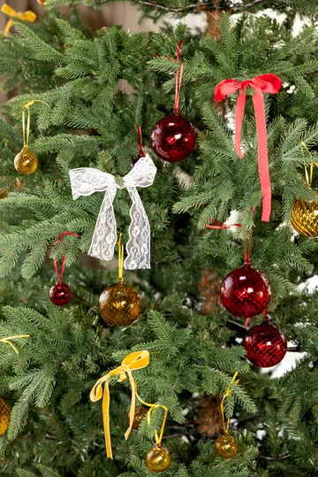 Pallina di Natale Opacity XS Ø4 cm confezione da 4 - Giallo - Byon