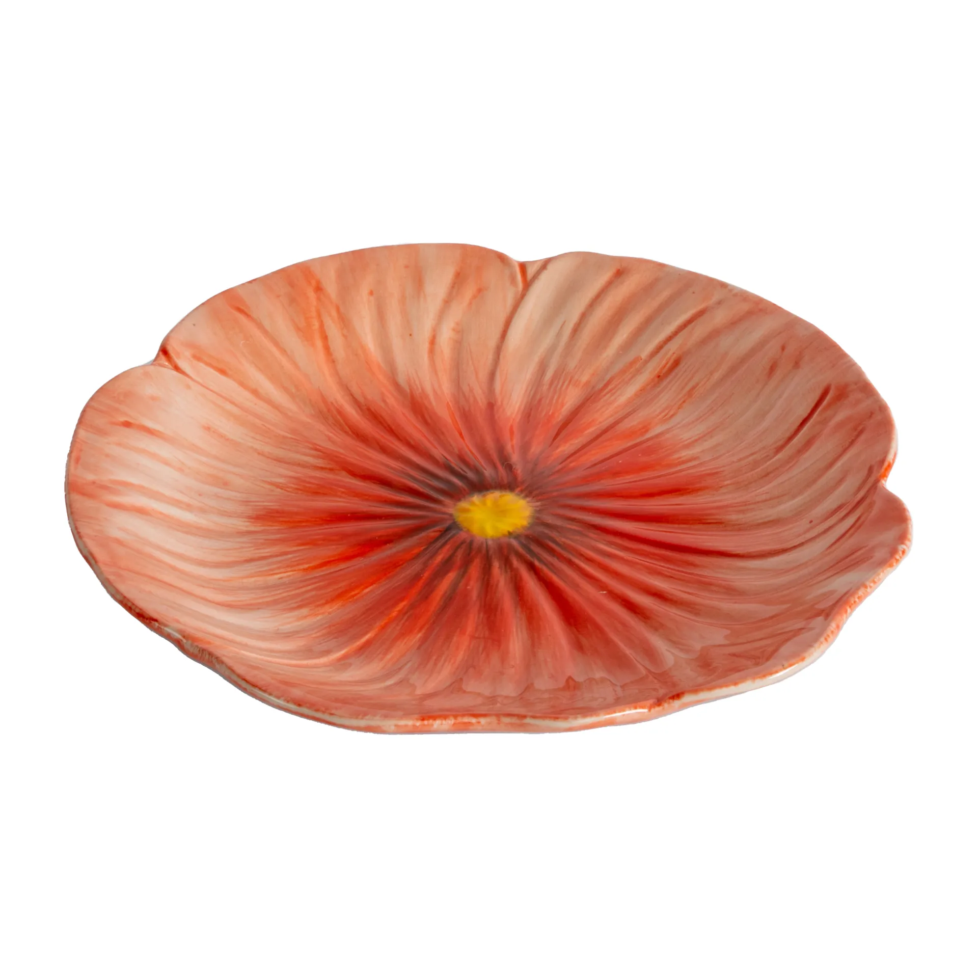 Piattino Poppy 20.5x21 cm, Rosso Byon