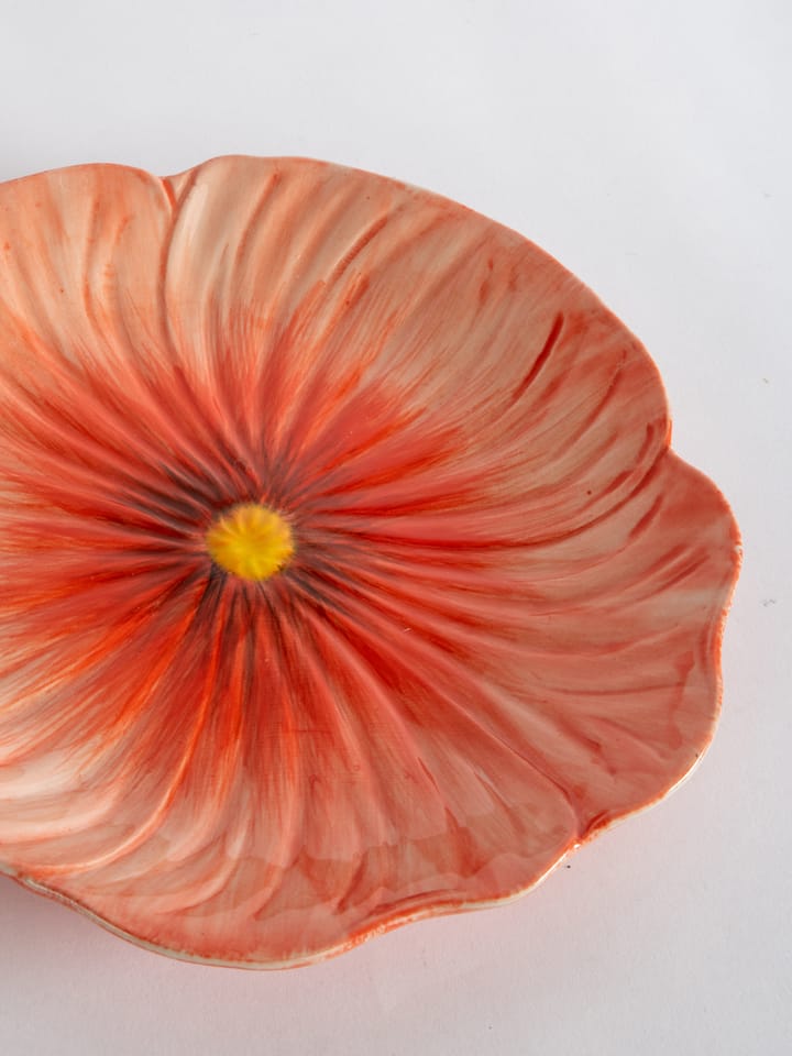 Piattino Poppy 20.5x21 cm - Rosso - Byon