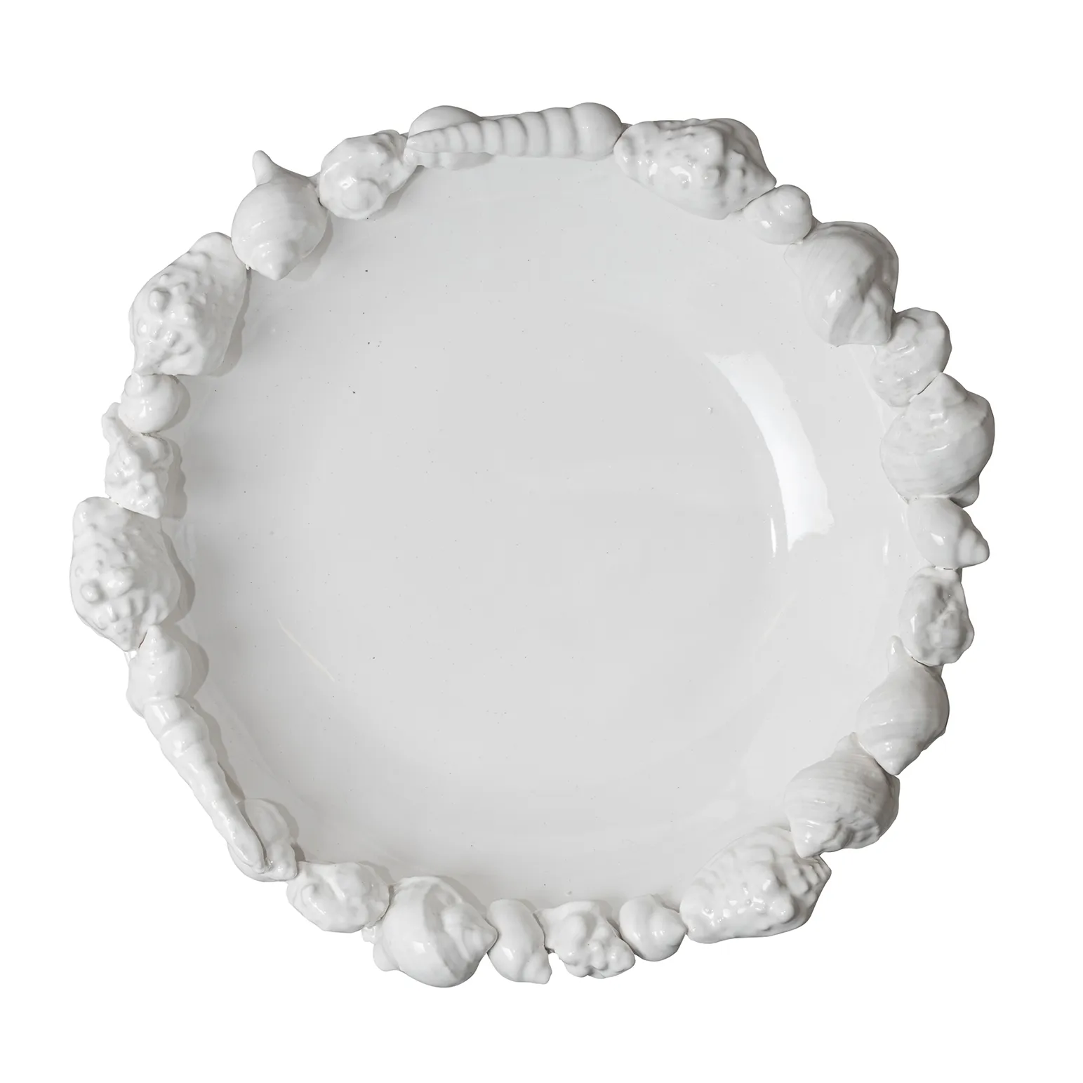 Piattino Shell 38 cm, bianco Byon