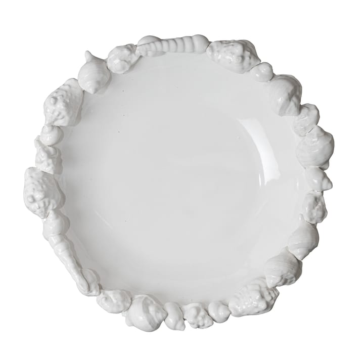 Piattino Shell 38 cm, bianco Byon