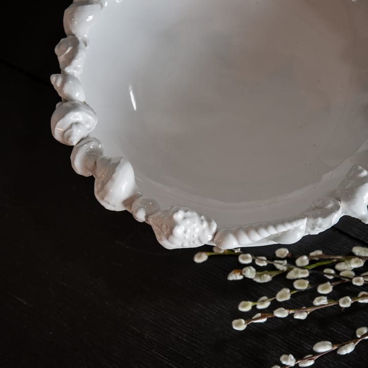 Piattino Shell 38 cm, bianco Byon