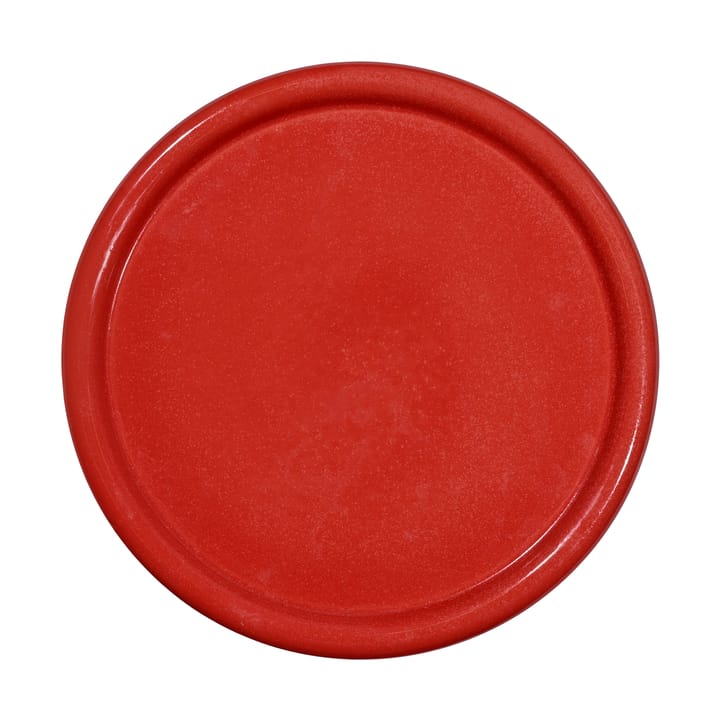 Piatto per dolci Porto Ø26x11 cm, Rosso-beige Byon