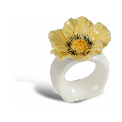 Poppy anello per tovagliolo 2-pack, Beige Byon