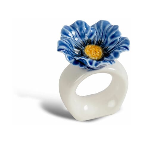 Poppy anello per tovagliolo 2-pack - Blu - Byon