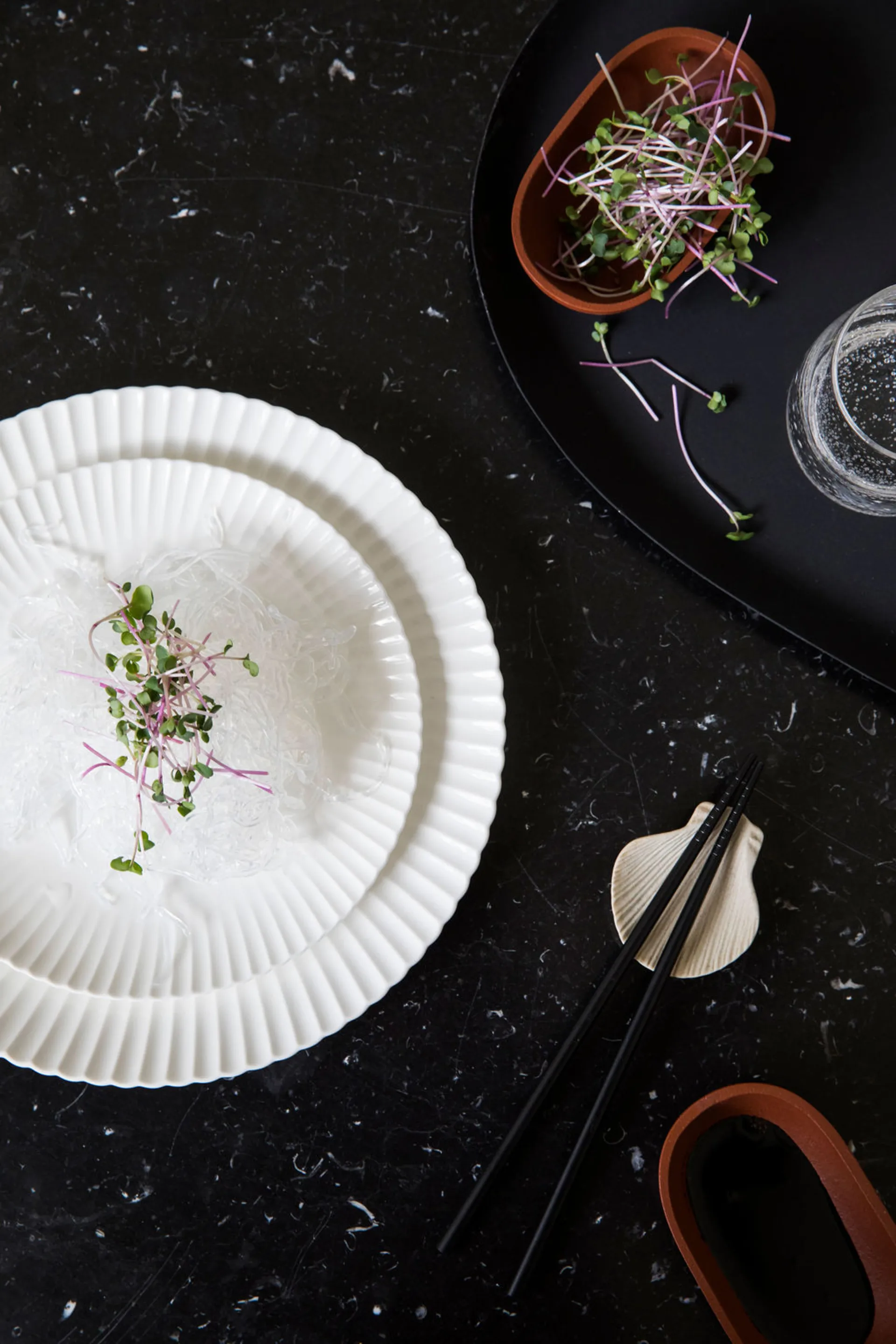 Porta bacchette Fumiko 4 pezzi, Beige Byon