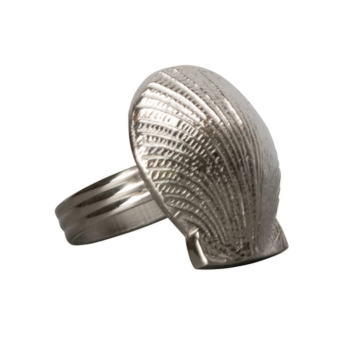 Portatovaglioli anello Shell, Argento Byon
