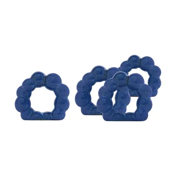 Porto anelli per tovaglioli 4-pack - Blu - Byon