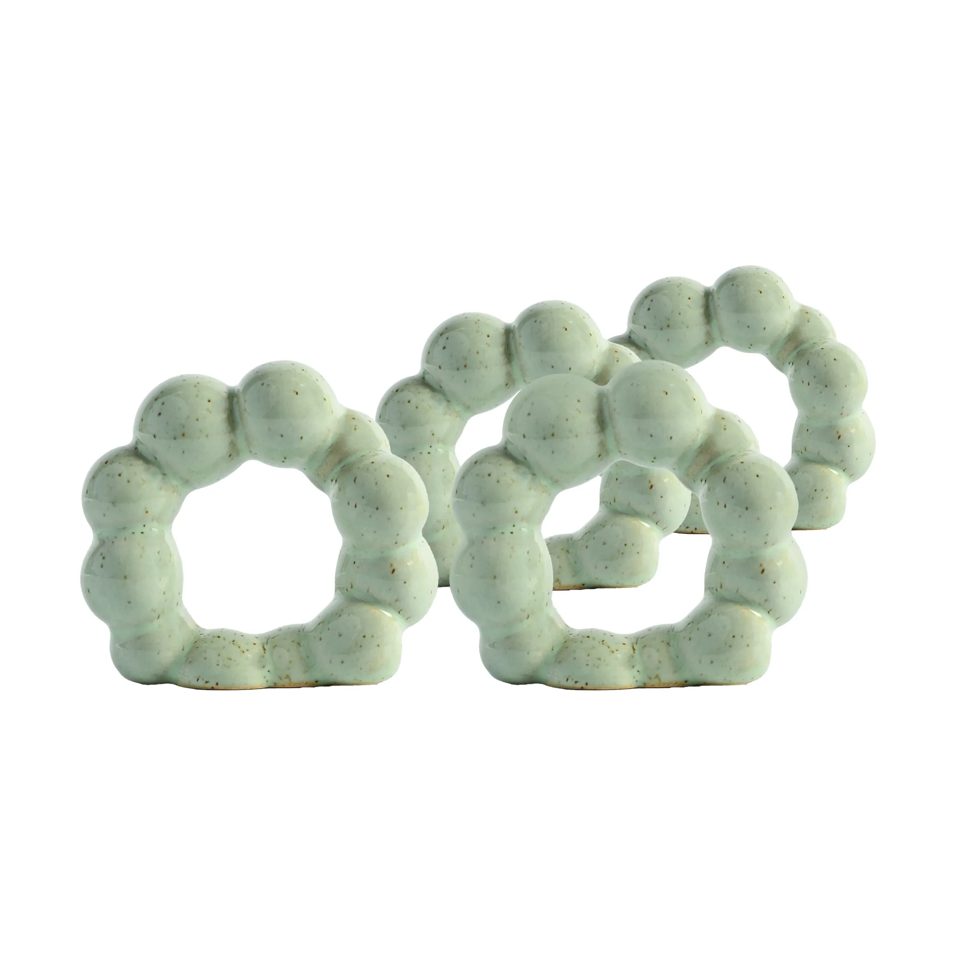 Porto anelli per tovaglioli 4-pack, Verde menta Byon