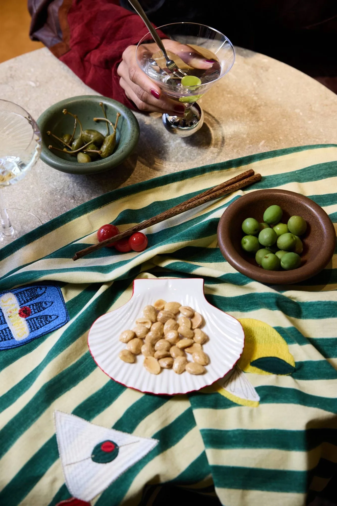 Sera strofinaccio da cucina 2 pezzi, Verde, 50x70 cm Byon