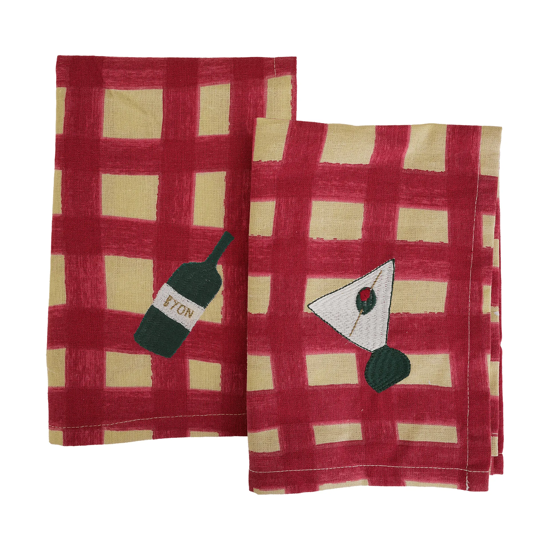Sera tovaglioli 2 pezzi, Rosso, 45x45 cm Byon