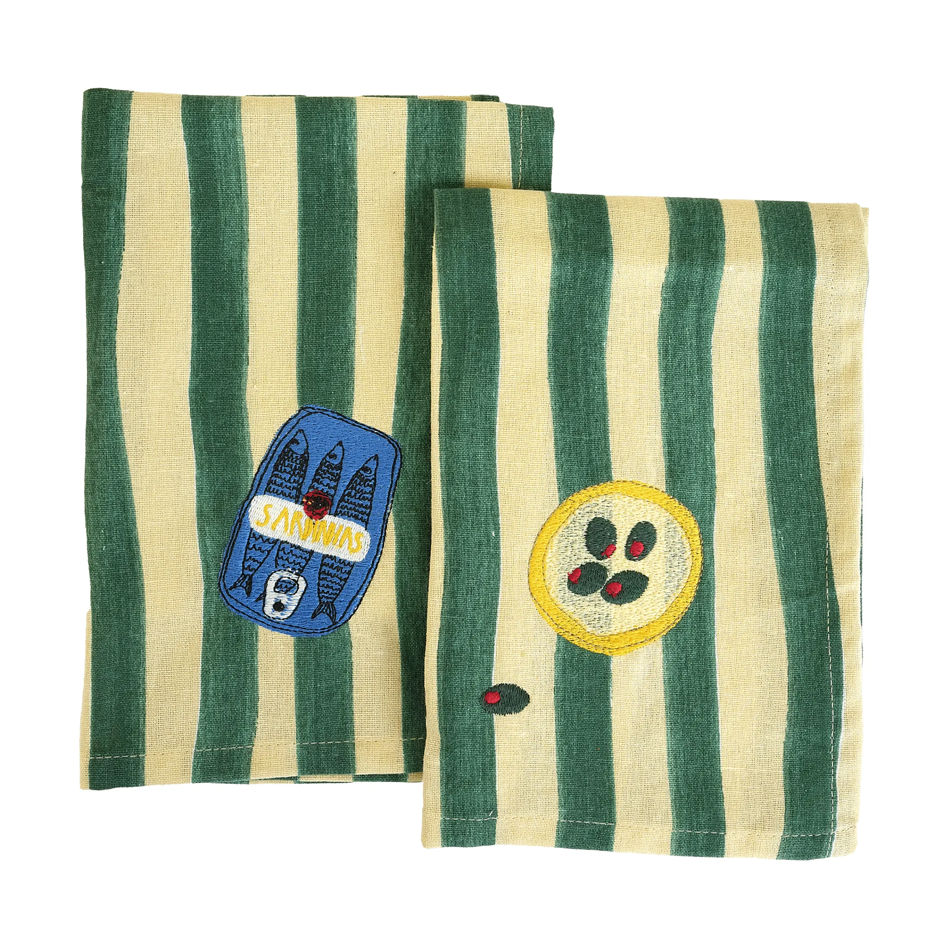 Sera tovaglioli 2 pezzi, Verde, 45x45 cm Byon