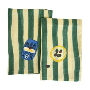 Sera tovaglioli 2 pezzi - Verde, 45x45 cm - Byon