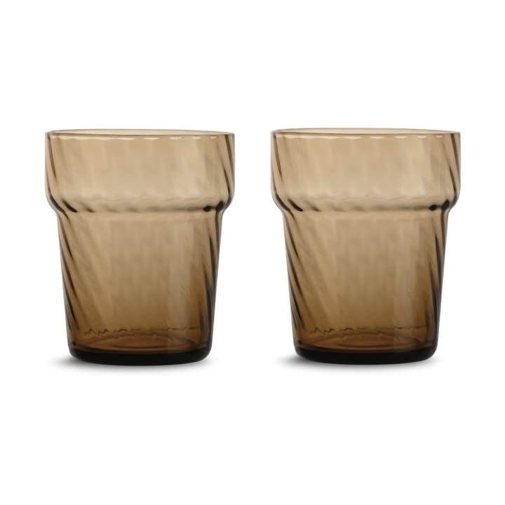 Set di 2 bicchieri da 30 cl Opacity - Marrone - Byon