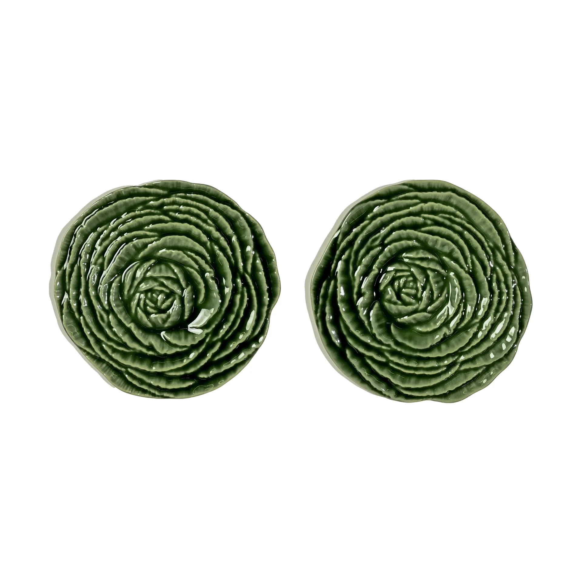 Sottobicchieri Veggie Ø10 cm confezione da 2, Verde Byon
