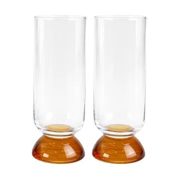 Spice bicchiere alto 38 cl confezione da 2 - Chiaro-amber - Byon