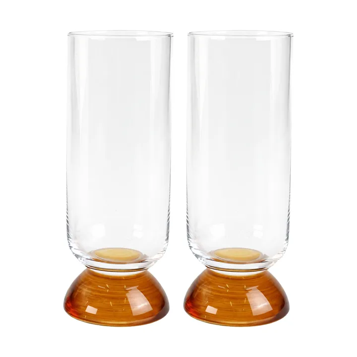 Spice bicchiere alto 38 cl confezione da 2 - Chiaro-amber - Byon