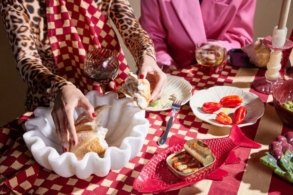 Strofinaccio da cucina Love 50x70 cm confezione da 2, Sabbia rossa Byon