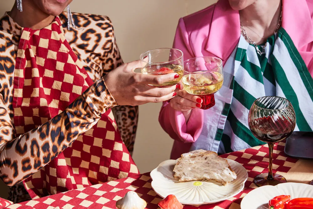 Strofinaccio da cucina Love 50x70 cm confezione da 2, Sabbia rossa Byon