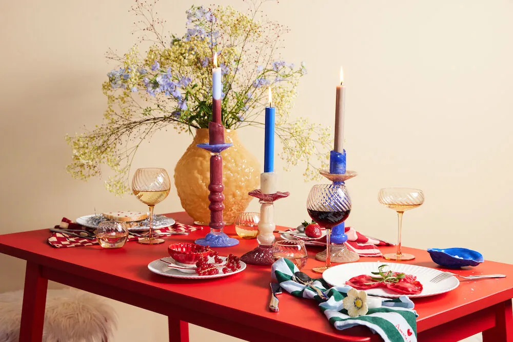 Strofinaccio da cucina Love 50x70 cm confezione da 2, Sabbia rossa Byon