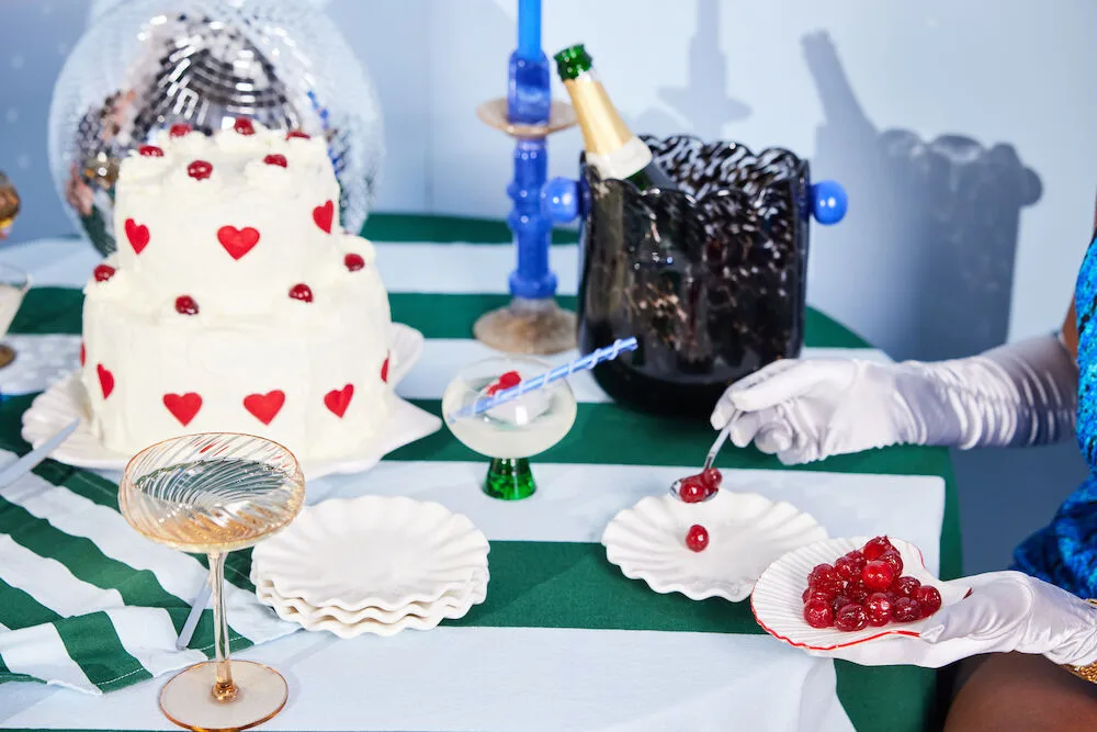 Strofinaccio da cucina Love 50x70 cm confezione da 2, Verde-azzurro Byon