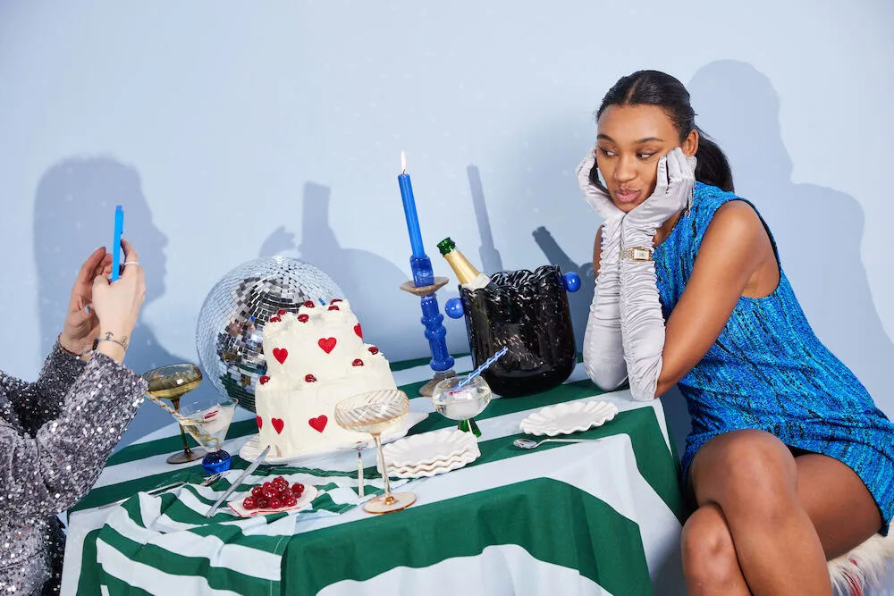 Strofinaccio da cucina Love 50x70 cm confezione da 2, Verde-azzurro Byon