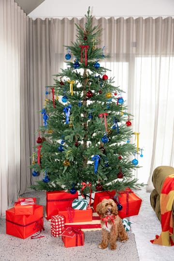 Tappeto per albero di Natale Love Ø100 cm - Rosso-sabbia - Byon