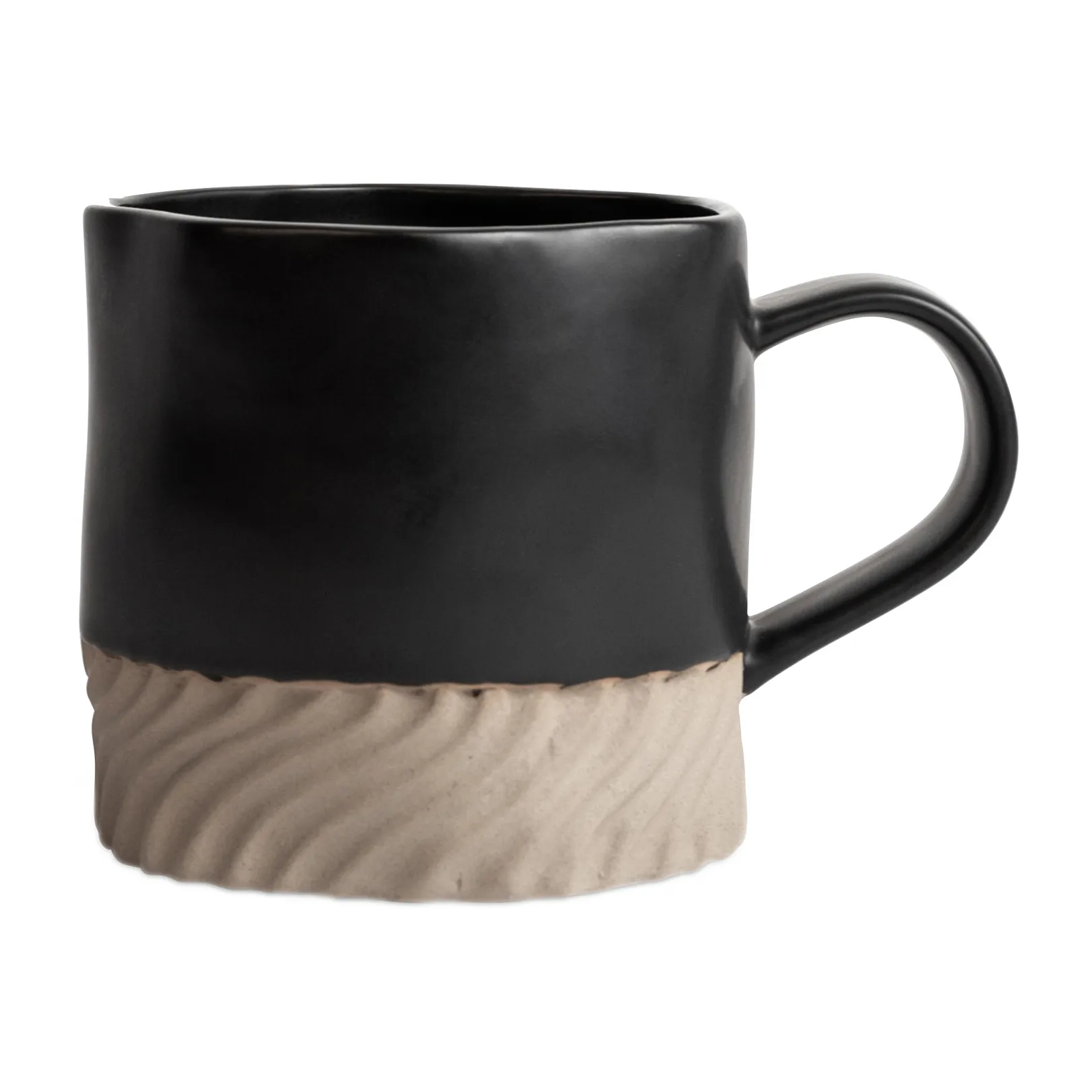 Tazza Swirl 38 cl, Nero, beige Byon
