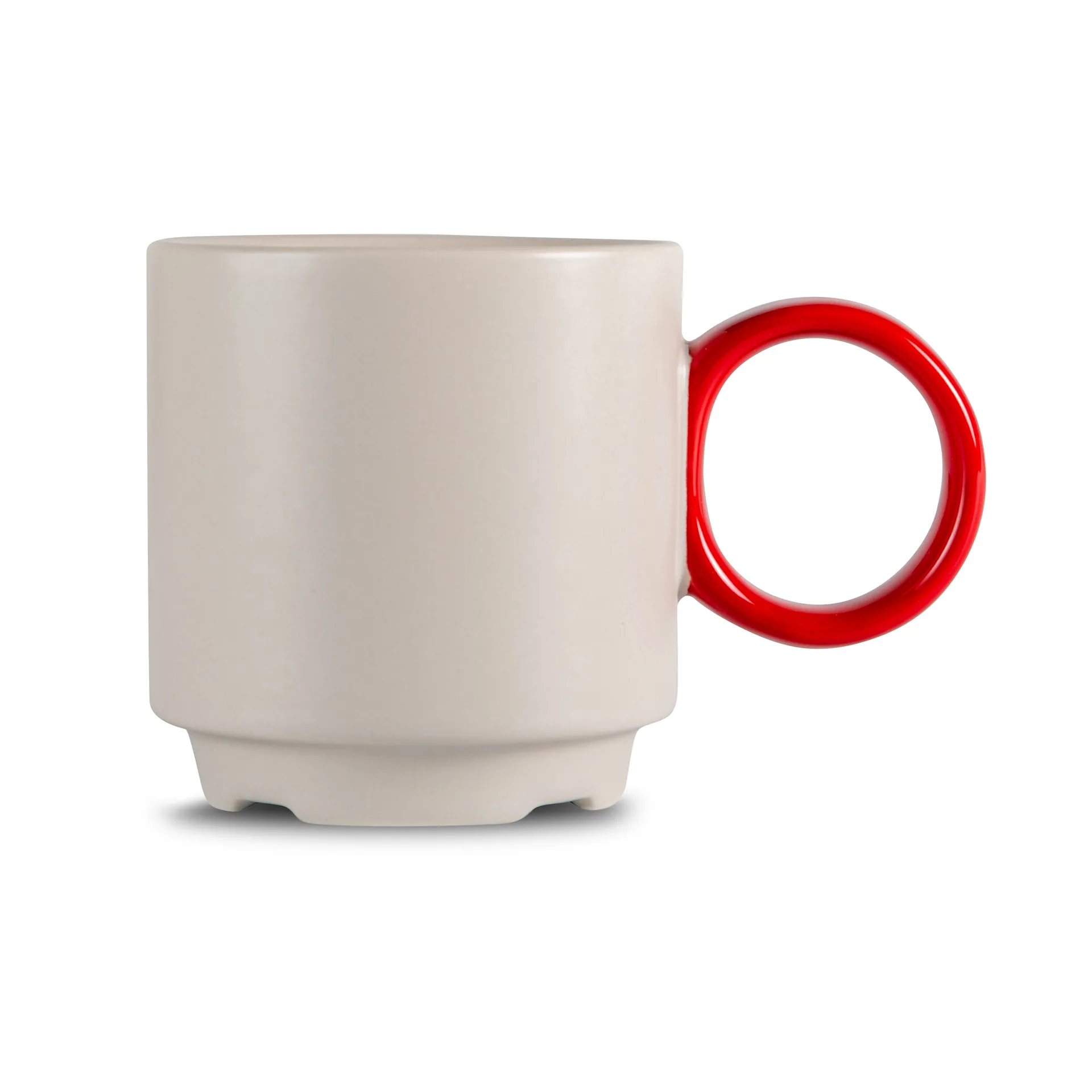 Tazzina Noor Ø 7,5 cm, grigio-rosso Byon