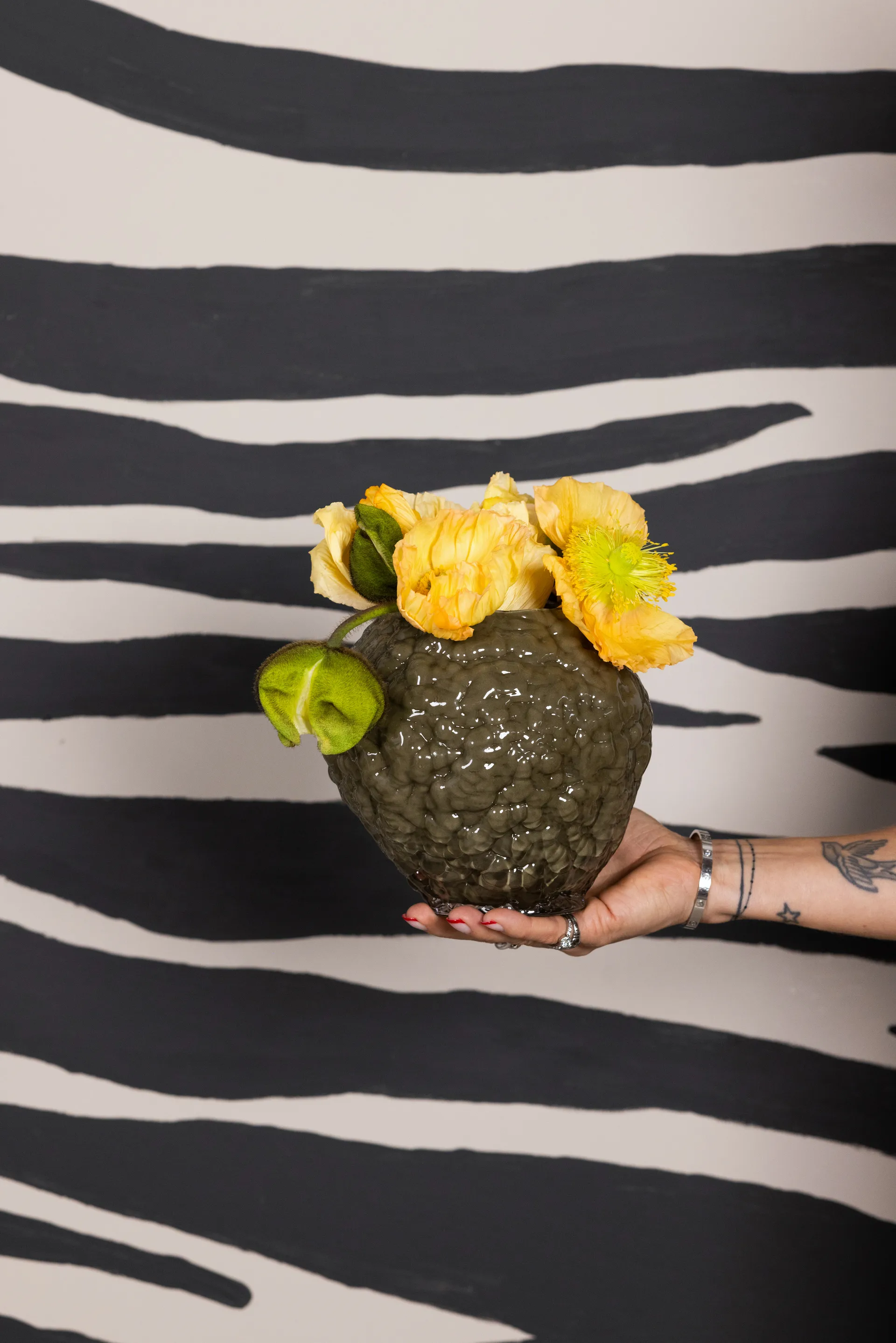 Vaso Corallo XS 19x17x17,5 cm, Verde Byon