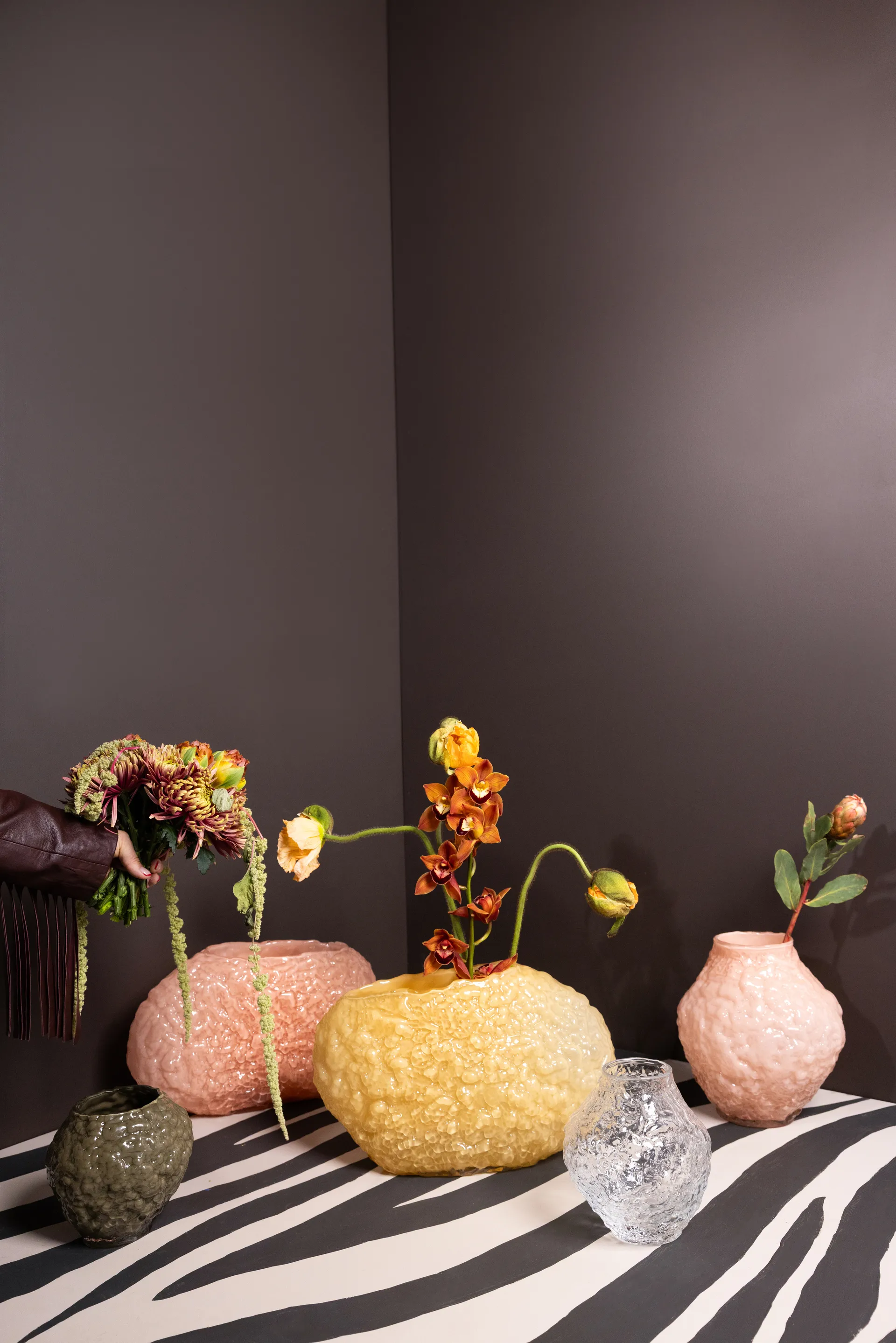 Vaso Corallo XS 19x17x17,5 cm, Verde Byon