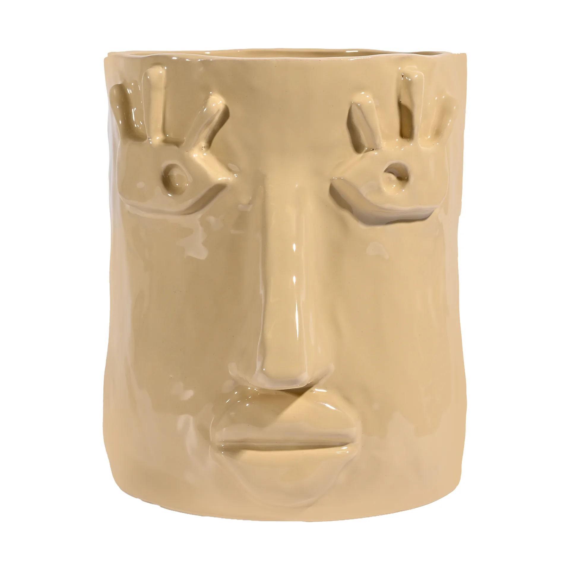 Vaso Facy L 24x19x22 cm, Beige Byon