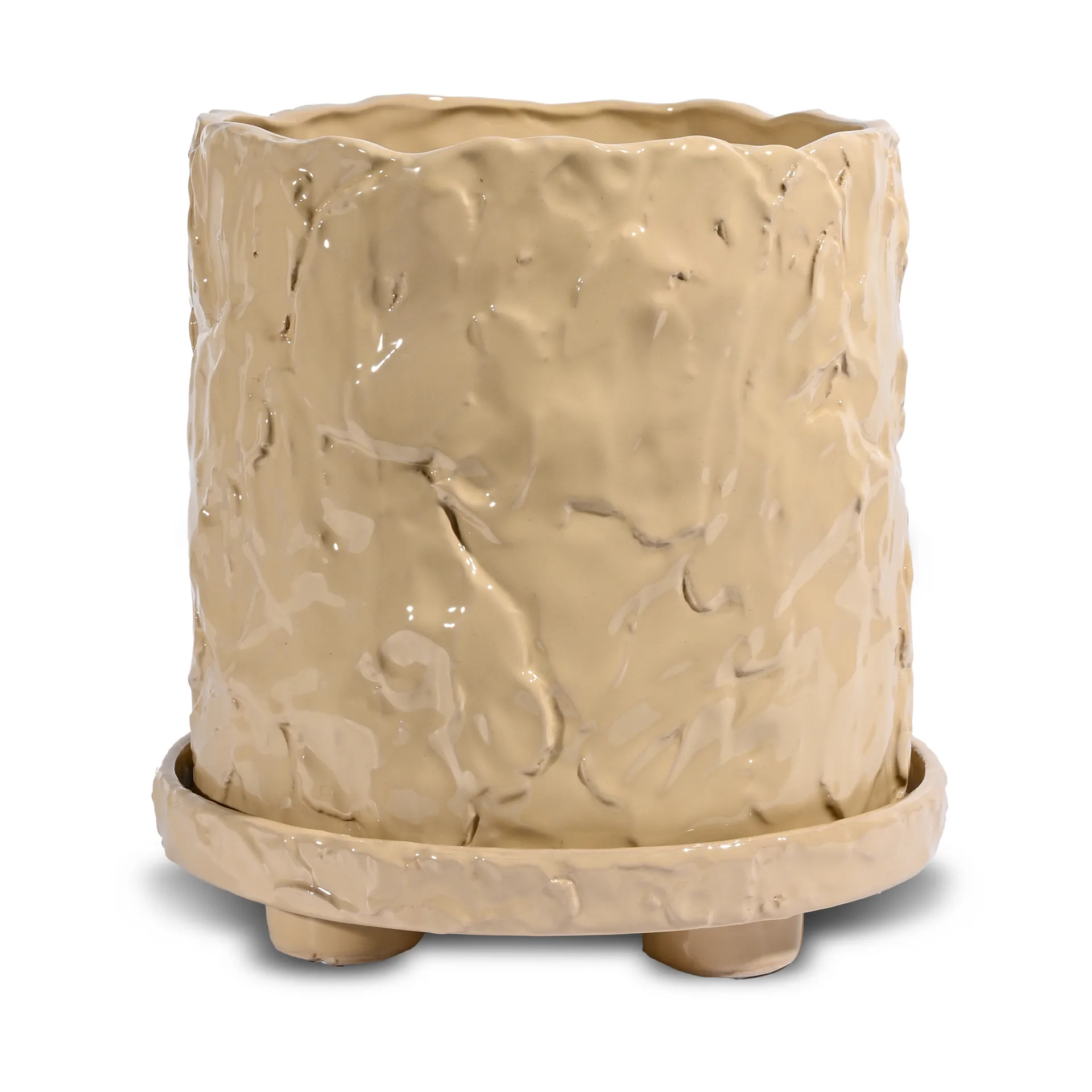 Vaso Muddy L Ø23 cm, Beige Byon