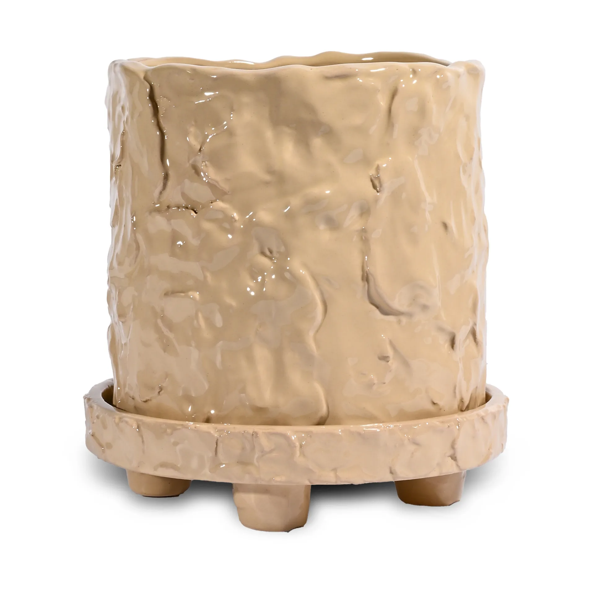 Vaso Muddy S Ø17,5 cm, Beige Byon