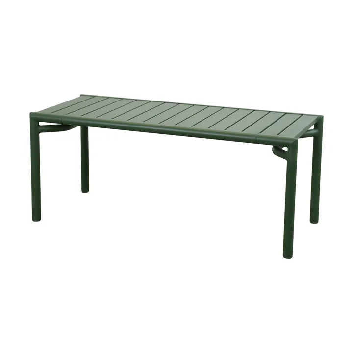 Bliss tavolino/panca - Verde scuro, 107x39x44 cm - Cane-line
