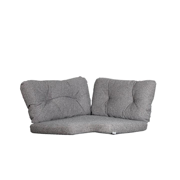 Cuscino per divano Ocean - Cane-Line intrecciato grigio scuro, elemento ad angolo - Cane-line