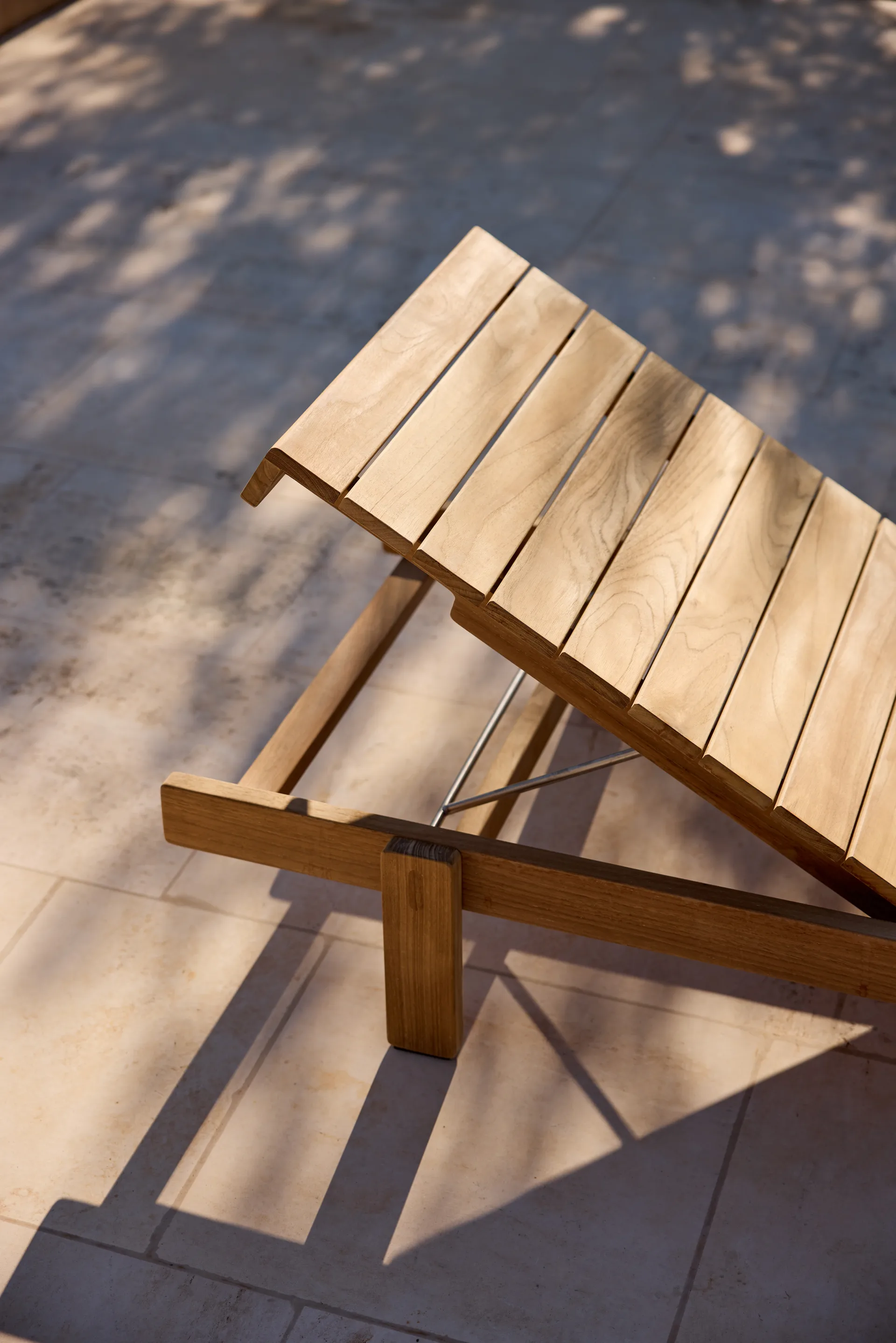 Lettino prendisole Vista, Teak Cane-line