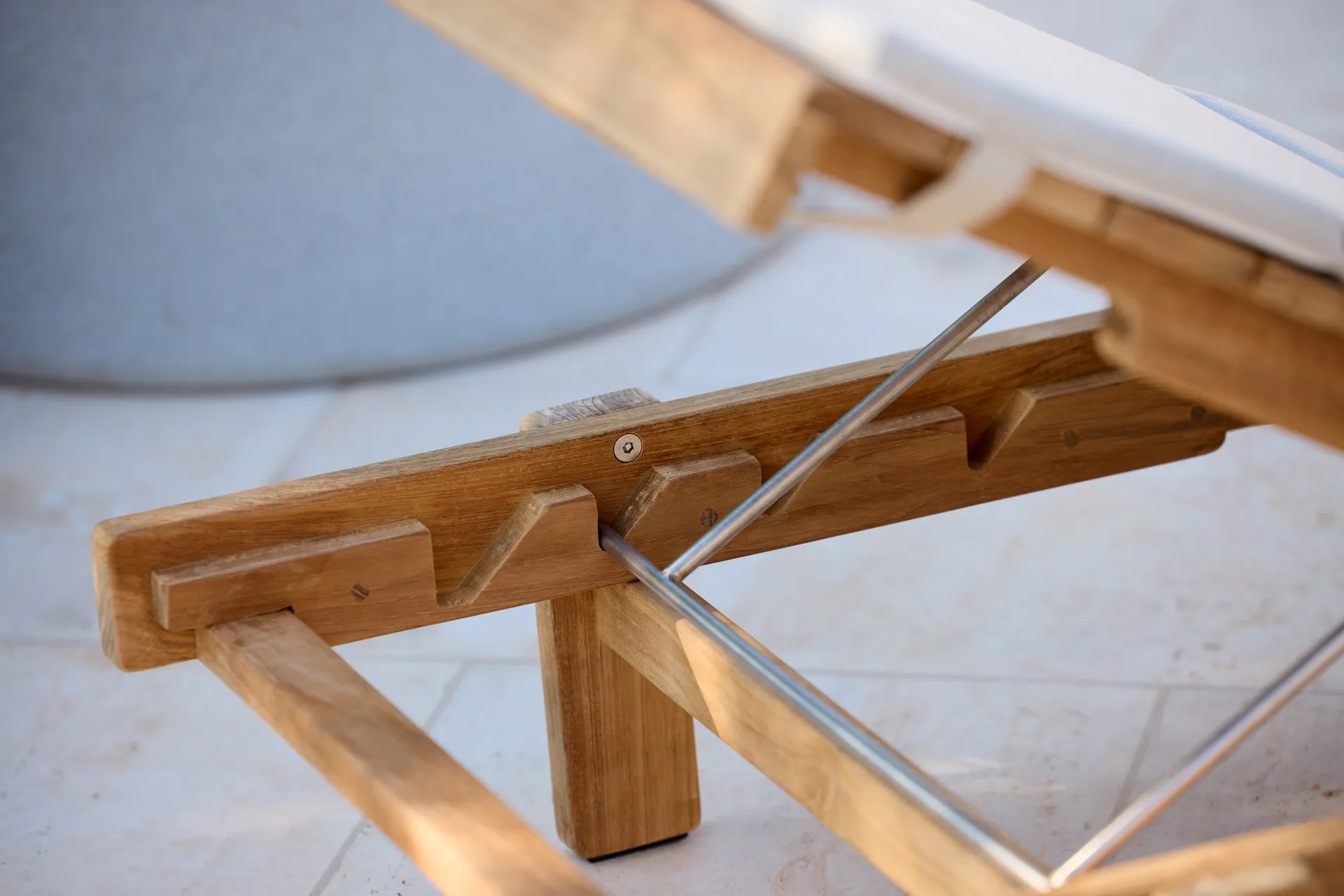 Lettino prendisole Vista, Teak Cane-line